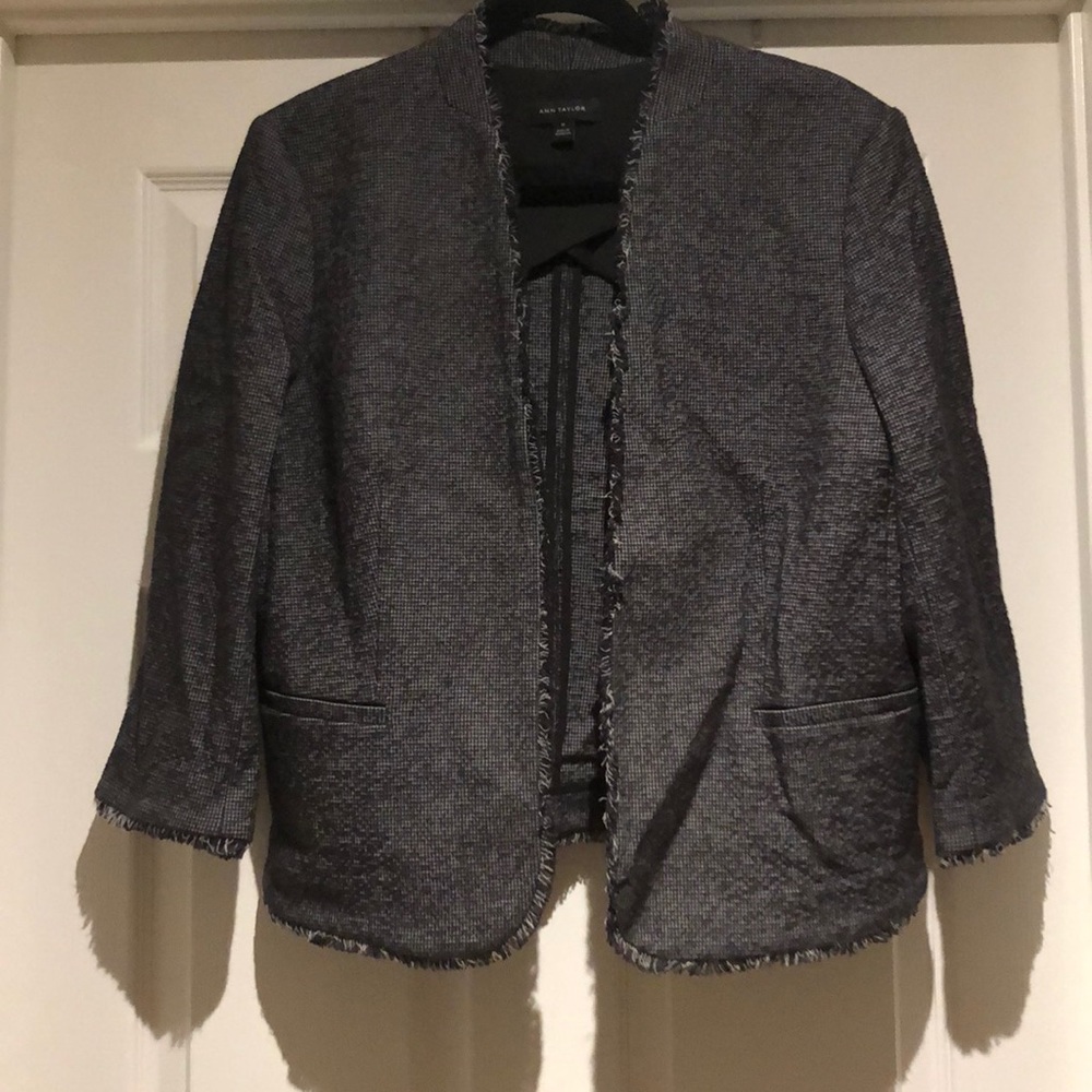 Gray, tweed blazer